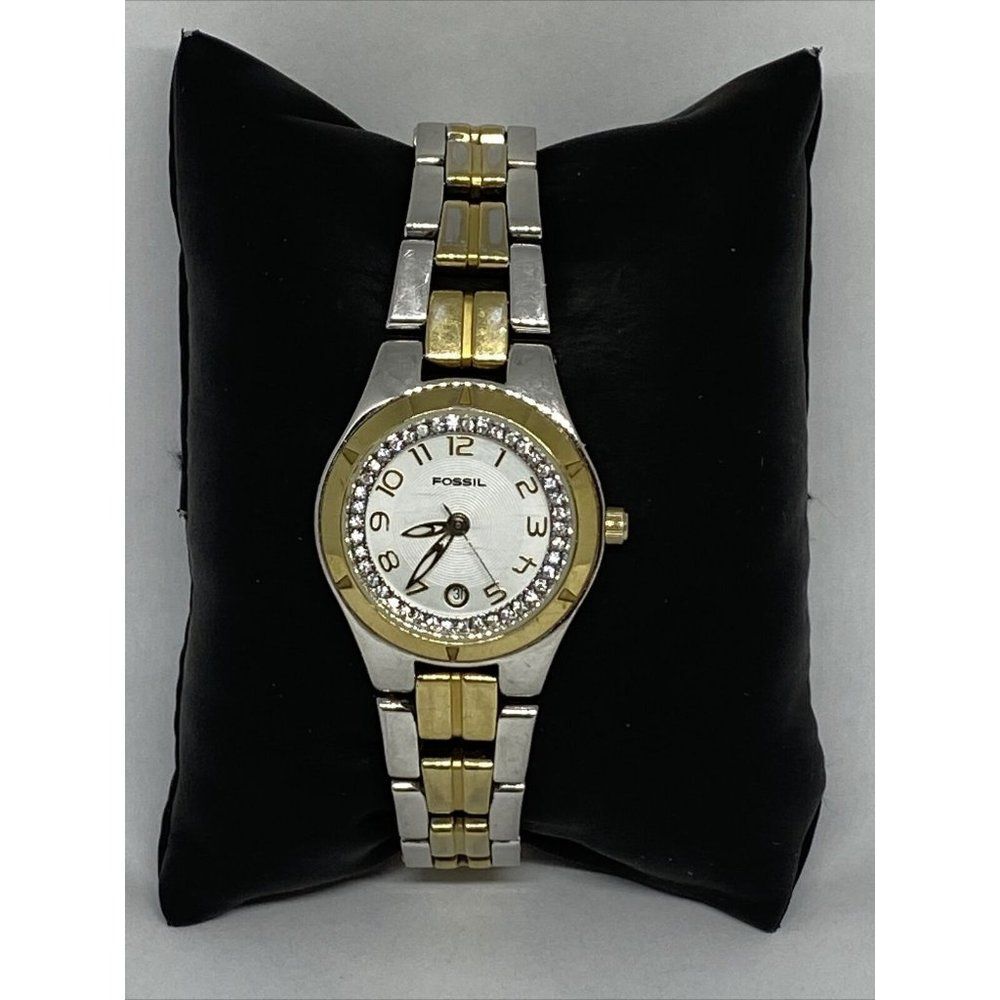 Fossil ES1741 Womens Silver Stainless Steel Analog